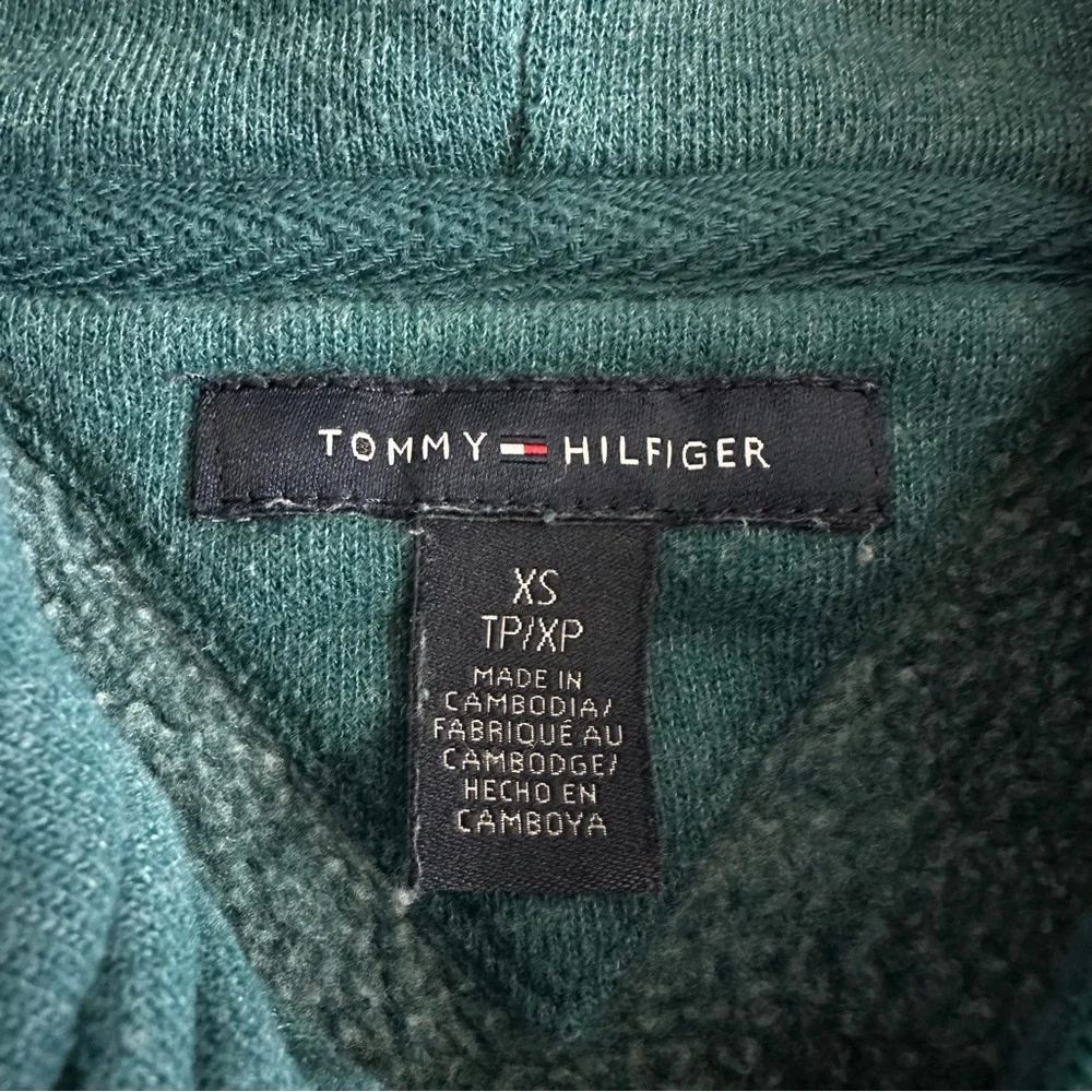 Tommy Hilfiger Zip Up Sweater Jacket Turquoise Womens XS